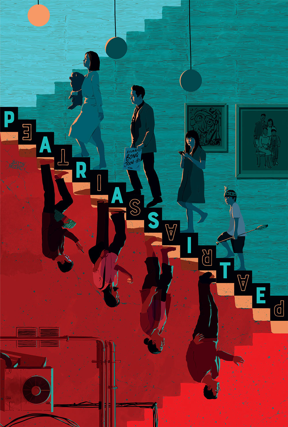 Alternative UK poster for Parasite designed by Andrew Bannister for the film's UK release