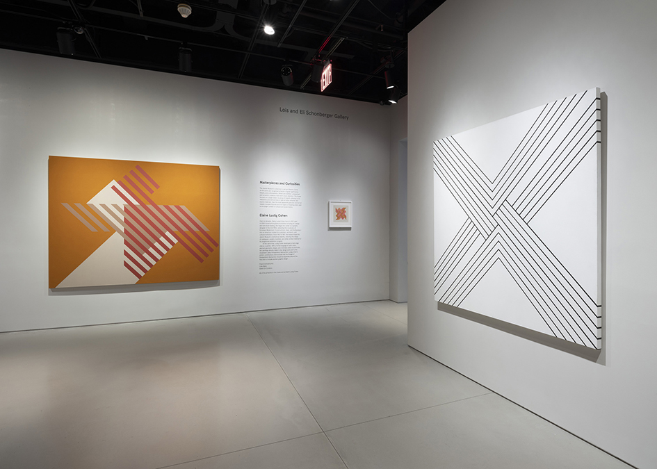 Installation view of Masterpieces & Curiosities: Elaine Lustig Cohen at the Jewish Museum, NY. Photo: Kris Graves. Artwork Â© Estate of Elaine Lustig Cohen