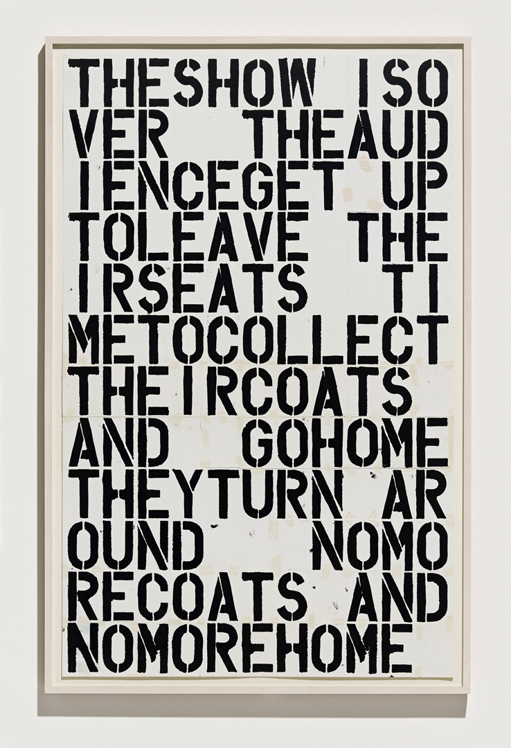 Untitled, 1991 © Christopher Wool Douglas M. Parker Studio, Los Angeles