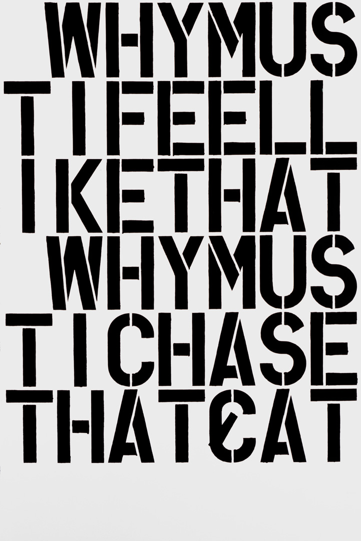 Why?, 1990 © Christopher Wool