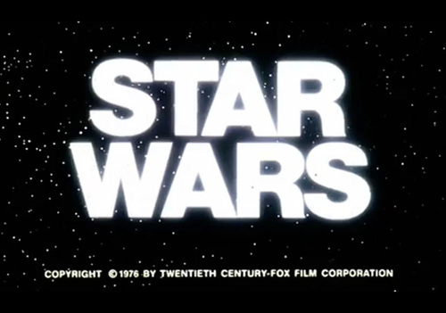Star Wars Day The Evolution Of The Star Wars Logo Opening Card Font Typeroom