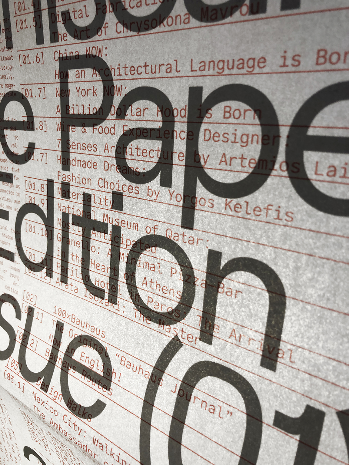 European Design Awards, Silver 2020. Publication, magazine: Archisearch the paper edition by Post–Spectacular Office