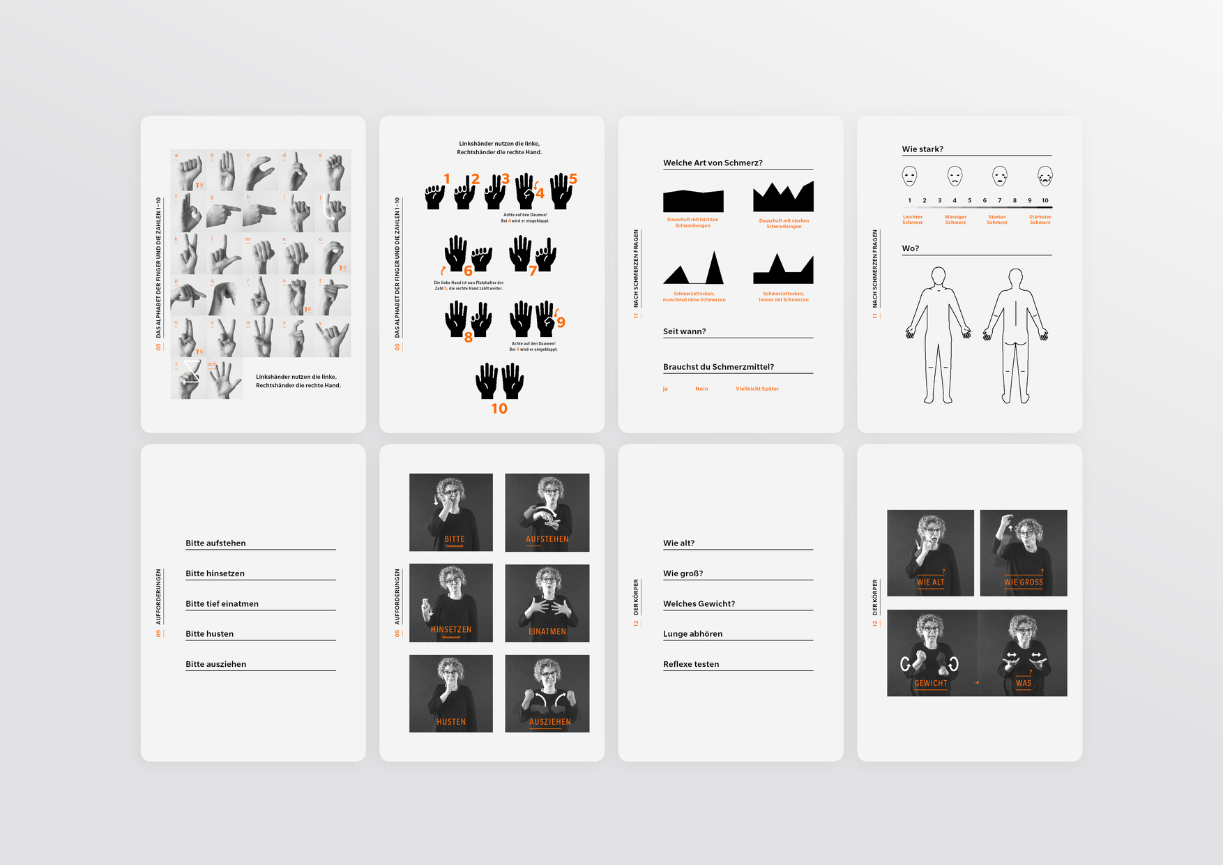 The use of these different media enables medical professionals to communicate with deaf people.