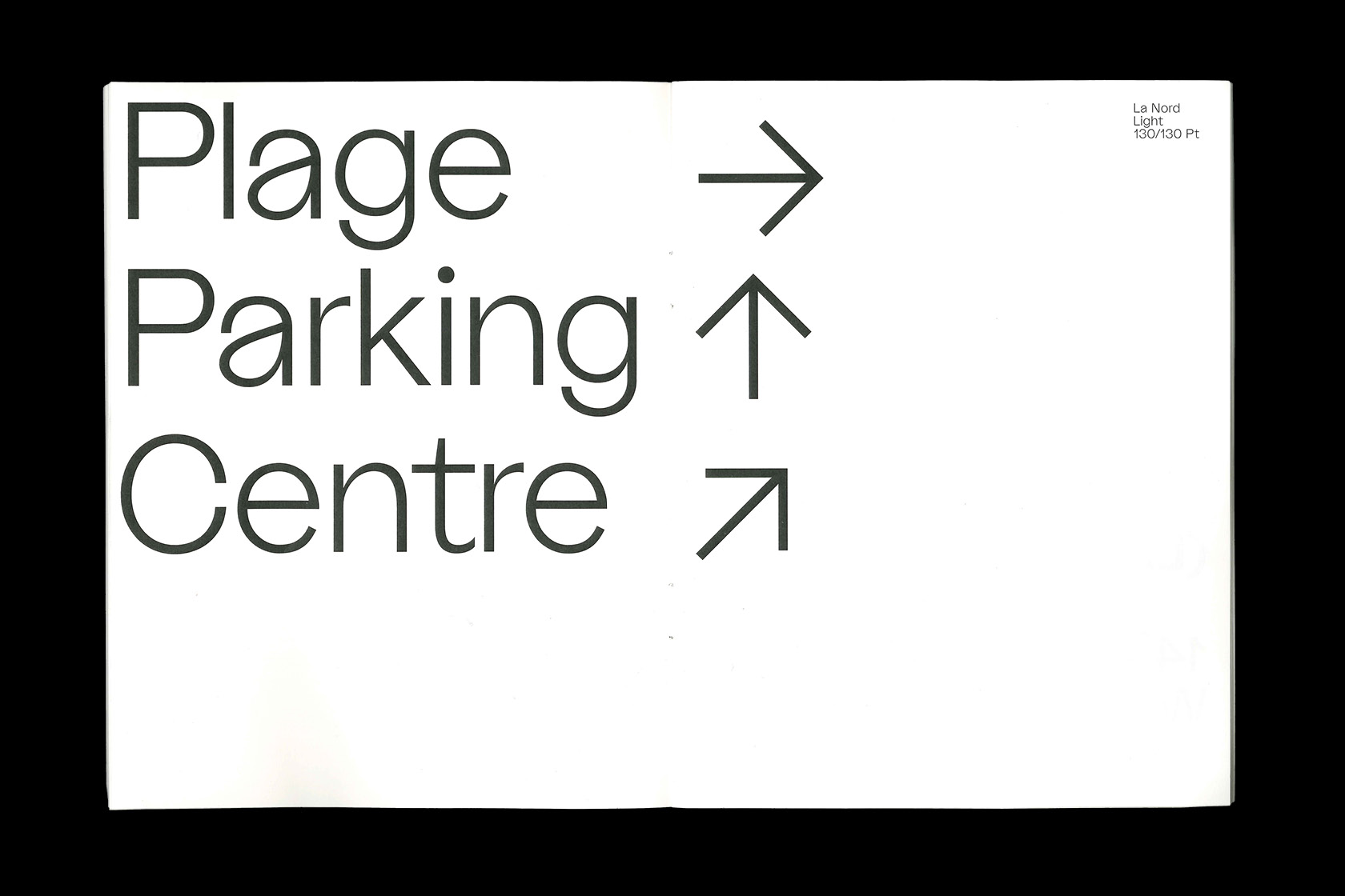 La Nord typeface specimen by Raoul Gottschling