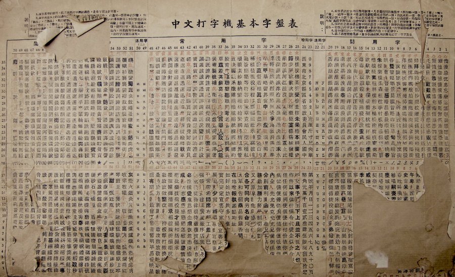 "Chinese Typewriter" via Twitter@_Undt 