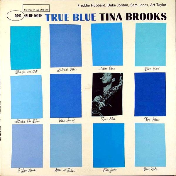 Reid Miles, cover for True Blue by Tina Brooks, 1960 via Michael Bierut @michaelbierut