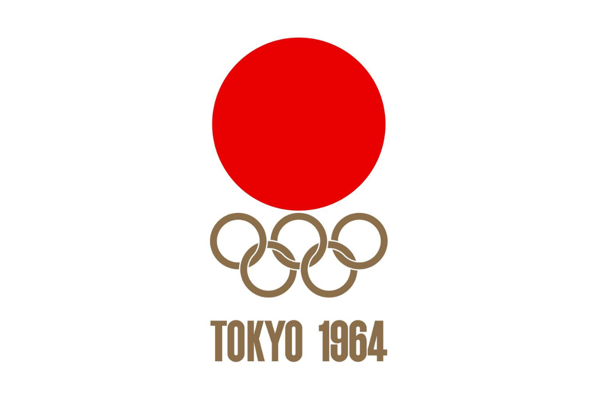 2021 Tokyo Olympics Design Logo (1964 ver.) | Olympic logo, Japanese  design, Poster design inspiration