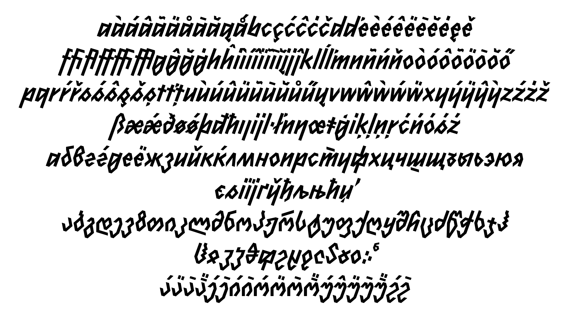 Ara Oms: an anti-war geometric script typeface to support Ukrainian ...