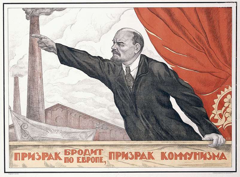 Valentin Shcherbakov, A Spectre is Haunting Europe,, the Spectre of Communism c. 1924. Purchased 2016. © The  David  King Collection  at Tate